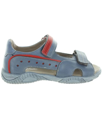 Collapsed ankles boys blue leather sandals Collapsed ankles boys blue leather sandals