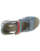 Collapsed ankles boys blue leather sandals 