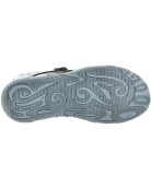 Collapsed ankles boys blue leather sandals 