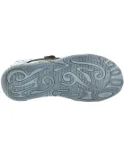 Collapsed ankles boys blue leather sandals 