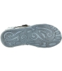 Collapsed ankles boys blue leather sandals 