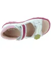 Girls white orthopedic sandals with closed heel