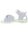 Soft purple leather profiled girls sandals