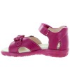 Pink leather orthopedic ankle sandals for girls