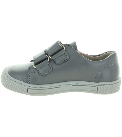 Leather boys European gray shoes