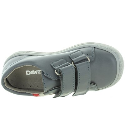 Leather boys European gray shoes