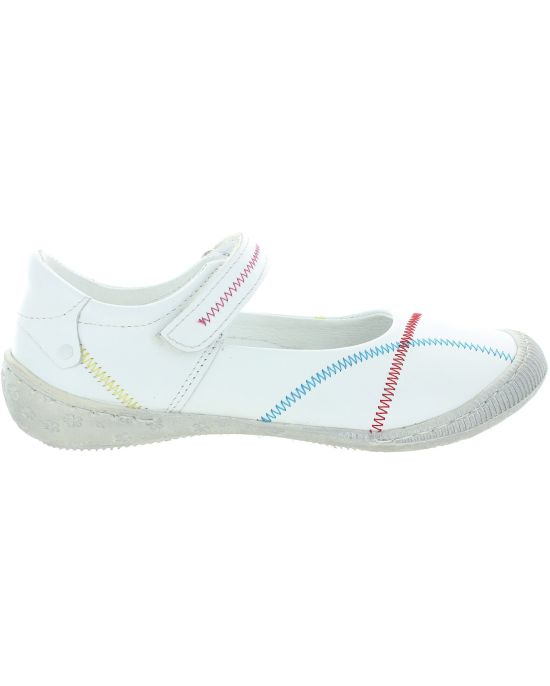 White leather ankle shoes for girls ortho arch