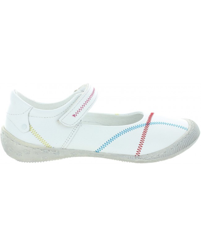 Shoes for girls ortho arch in white leather 