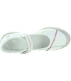 White leather ankle shoes for girls ortho arch