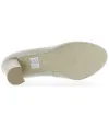 Comfortable quality heels out of beige smooth leather