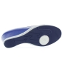 Adult wedge European shoes in blue leather 