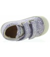 Purple leather sneakers orthopedic for toddlers 