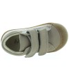 Beige natural leather soft shoes for new walkers 