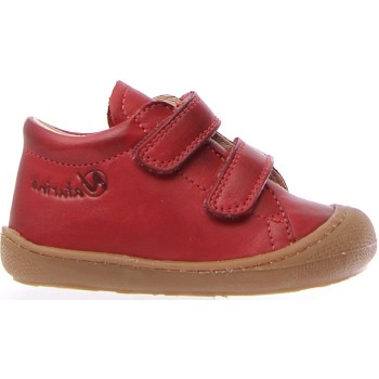 Child ortho support red leather boots