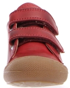 Red leather boots for child with ortho support 