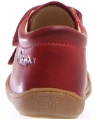 Red leather boots for child with ortho support 