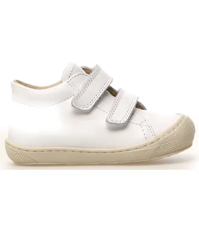 Soft soles white leather baby shoes for walking girl