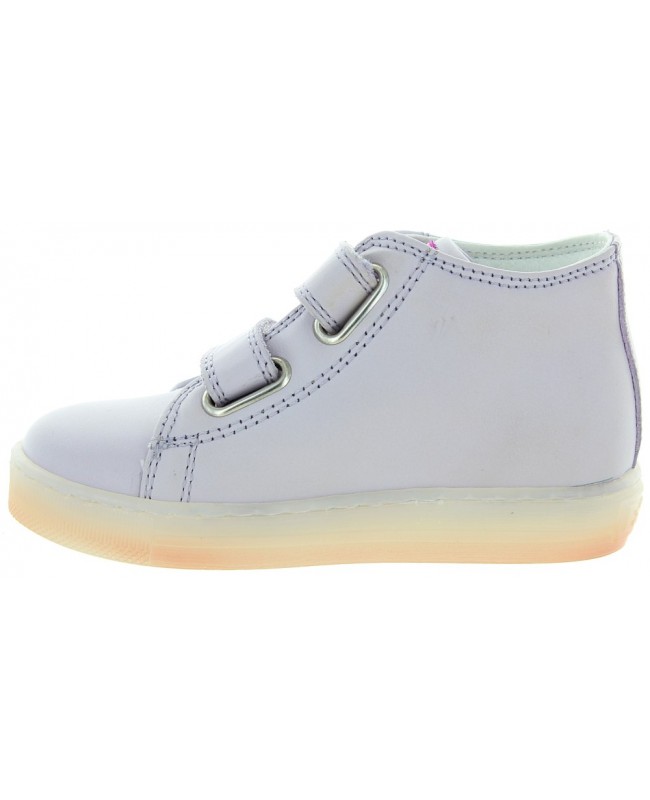Sneakers for toddlers in purple leather 