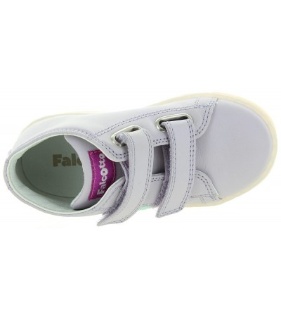 Sneakers for toddlers in purple leather 