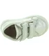 Silver sneakers for girls with flexible soles