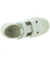 Gold leather ankle supportive girls sandals 