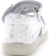 White wide sandals for a toddler girl