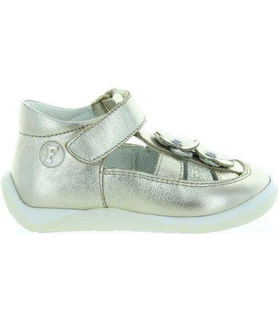 Closed toe baby gold leather sandals Closed toe baby gold leather sandals