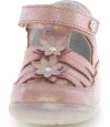 Pink sandals for baby girls first steps 