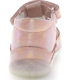 Pink sandals for baby girls first steps 