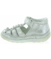 Children silver leather sandals