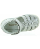 Children silver leather sandals
