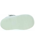 Children silver leather sandals