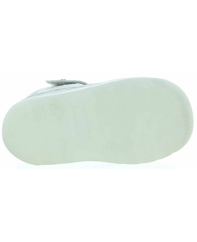 Children silver leather sandals