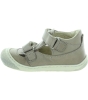 Natural soft beige leather baby shoes 