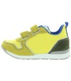 Boys yellow leather sneakers from Europe 