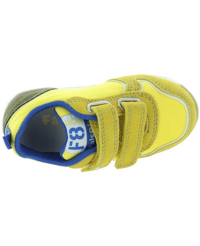 Leather high top sneakers from Europe in yellow leather