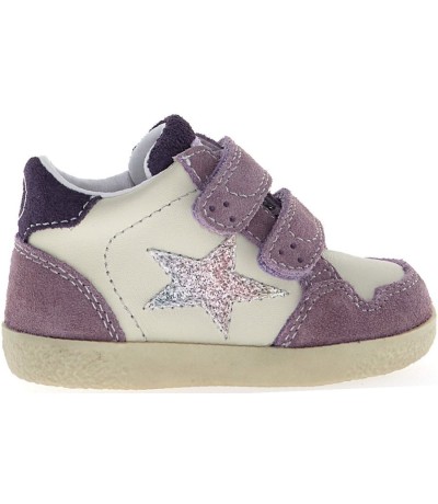 Deformed kids feet correction leather silver sneakers 