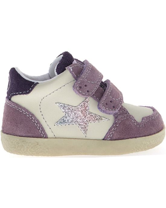 Deformed kids feet correction leather silver sneakers 