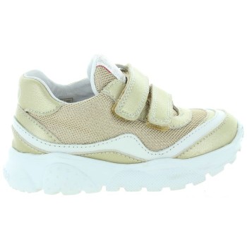 Lather sneakers for girls with heel support
