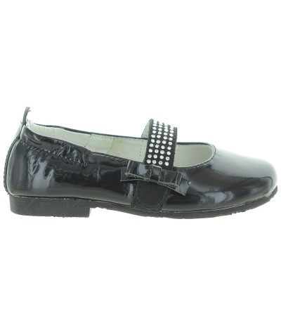 Good arches black patent leather flats girls