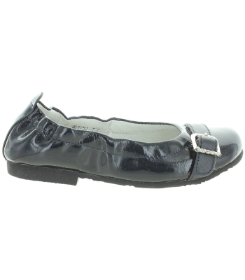 Dress slip on navy ballerinas for girls