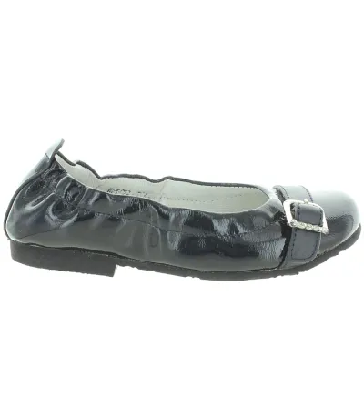 Dress slip on navy ballerinas for girls