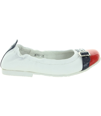 Italian white leather flats for girls on sale