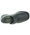 Black leather dress shoes for a boy