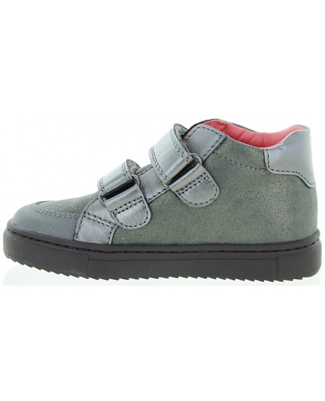 Girls desigjer gray leather boots 