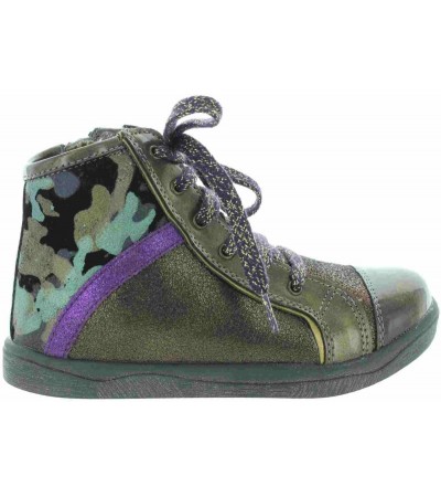 Leather ankle boots for older girls with support