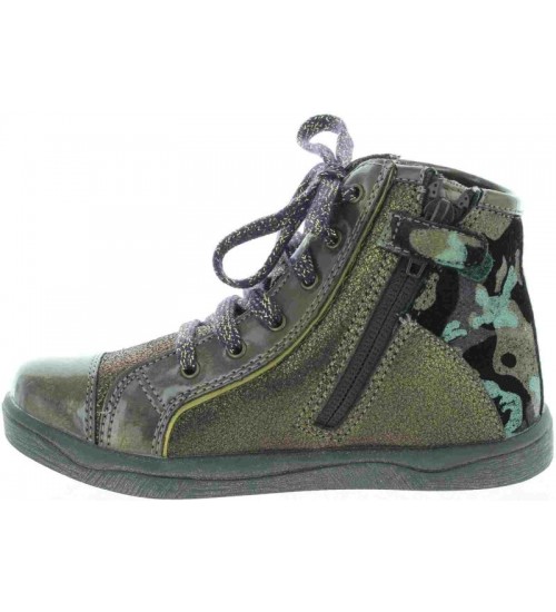 Leather ankle boots for older girls with support