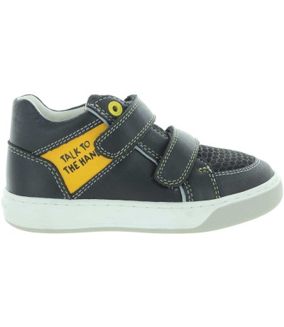 Black leather ankle boots from Garvalin