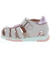 Closed toe baby girl sandals with support 