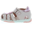 Closed toe baby girl sandals with support 